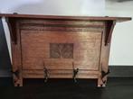 Antieke Wandkapstok met Haken en Plank, Gebruikt, Minder dan 100 cm, Hout, Ophalen