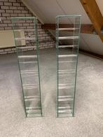 CD rek glas - 2 stuks, Ophalen, 150 discs of meer, Cd's, Glas