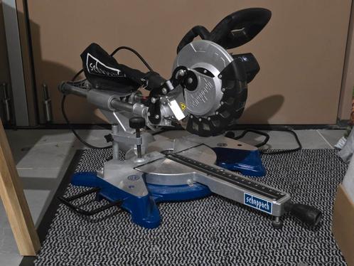 Scheppach HM80LXU Afkortzaagmachine, Doe-het-zelf en Verbouw, Gereedschap | Zaagmachines, Zo goed als nieuw, 1200 watt of meer