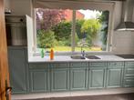 Keuken 345 breed groen, Huis en Inrichting, Keuken | Complete keukens, Ophalen, Gebruikt