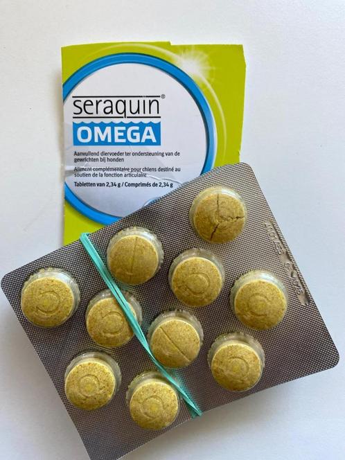 Drie strips Seraquin omega ter ondersteuning gewrichten hond, Dieren en Toebehoren, Dierenvoeding, Hond, Ophalen