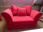 Loveseat - 1,5 zits bank - bankje rood, Huis en Inrichting, Ophalen, Gebruikt, Overige maten, 75 tot 100 cm