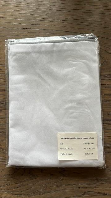 Optivezel perzik touch kussensloop 40x40cm beschikbaar voor biedingen