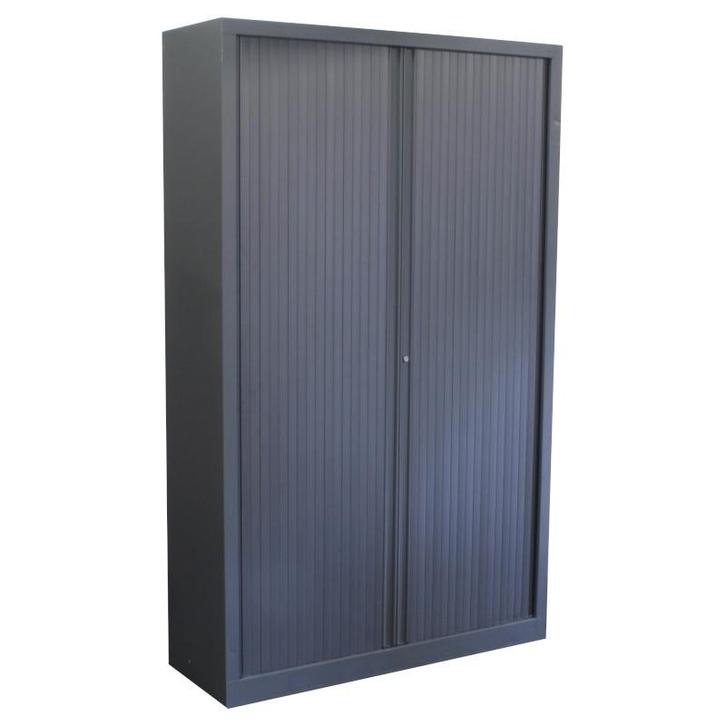 Roldeurkast Antraciet 198 x 120 x 43, Huis en Inrichting, Kasten | Roldeurkasten en Archiefkasten, Gebruikt, 150 tot 200 cm, 100 tot 150 cm