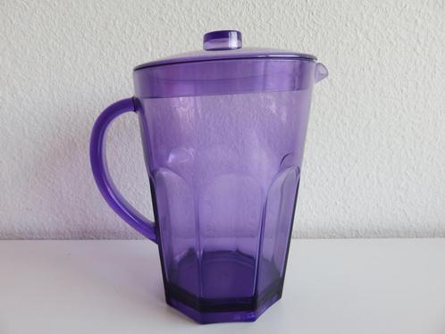 Limonade kan / sapkan waterkan Kunststof paars / lila, Huis en Inrichting, Keuken | Servies, Zo goed als nieuw, Overige typen