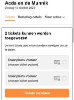 Tickets Acda en De Munnik, Twee personen, Oktober