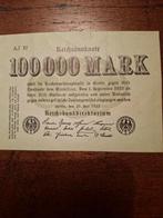 100.000 Mark Berlijn 1923, Ophalen of Verzenden