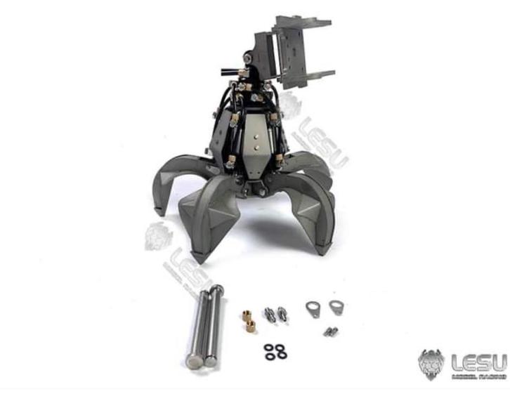 Poliepgrijper voor 1/14 Lesu RC kranen., Hobby en Vrije tijd, Modelbouw | Auto's en Voertuigen, Nieuw, Overige typen, Groter dan 1:32