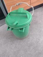 Retro GFT Afvalemmer - Groen, Huis en Inrichting, Woonaccessoires | Prullenbakken, Kunststof, Gebruikt, Ophalen of Verzenden, Minder dan 10 liter