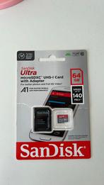 Sandisk ultra 64GB speed: 140mb/s, Audio, Tv en Foto, Nieuw, SanDisk, 64 GB, Ophalen of Verzenden