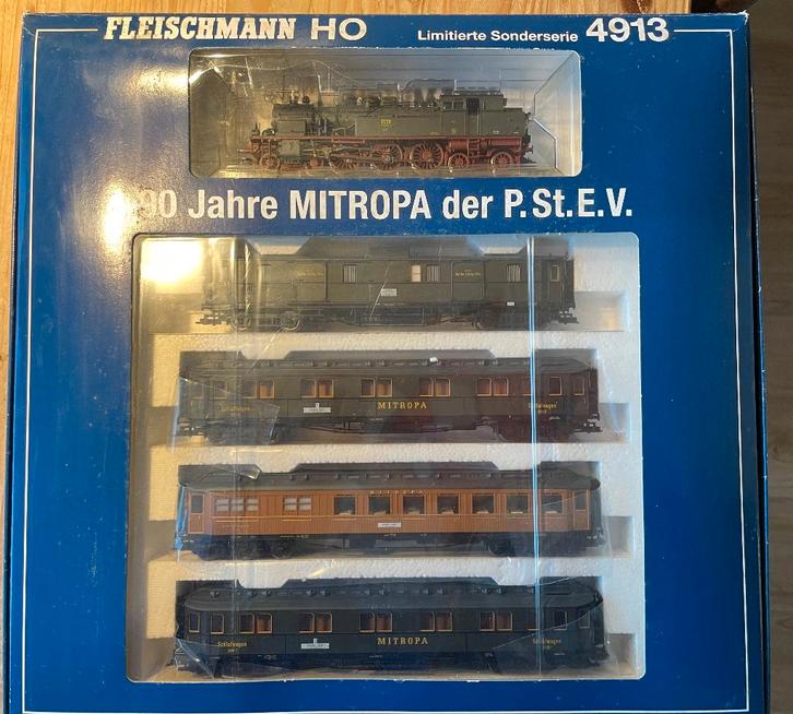 Fleischmann set Mitropa 4913K OVP NEM, Hobby en Vrije tijd, Modeltreinen | H0, Gebruikt, Treinset, Gelijkstroom, Fleischmann, Analoog