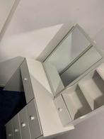 Kaptafel met spiegel en lades, Ophalen, Kunststof, Gebruikt, 100 tot 150 cm