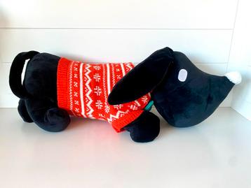 Leuke HEMA takkie kerst knuffel hond tekkel beschikbaar voor biedingen