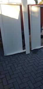 Brocante houten bed, Huis en Inrichting, Slaapkamer | Bedden, Wit, Tweepersoons, Ophalen of Verzenden, 200 cm