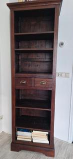 Teakhouten boekenkast, Huis en Inrichting, Kasten | Boekenkasten, Ophalen, Gebruikt, 25 tot 50 cm, 200 cm of meer