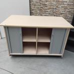 Gispen extra diepe houten kast met roldeur - 80x140x80 cm, Huis en Inrichting, Kasten | Overige, Niet ingevuld, Gebruikt, Niet ingevuld