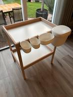 Commode / Luiertafel met accessoires (Ikea Sniglar), Ophalen, Zo goed als nieuw, Minder dan 140 cm, Minder dan 70 cm