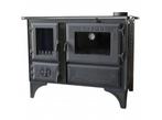 S105M Sabah Luxe Open Haard Kachel + Oven Met Thermometer –, Ophalen, Vrijstaand, Hout, Nieuw