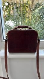 Lederen koffertjes tas, Overige merken, Gebruikt, Bruin, Ophalen of Verzenden