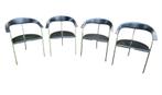 Arrben Italy stoelen, Ophalen, Zo goed als nieuw, Zwart, Leer