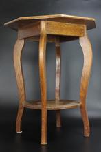 Art Deco bijzettafel Amsterdamse School antiek tafel gemerkt, 45 tot 60 cm, Minder dan 55 cm, Gebruikt, Geen