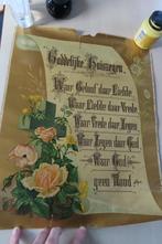 Goddelijke kruiszegen antieke prent Waar geloof daar liefde, Verzenden