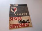 Oldtimer Valiant 1961 service manual, Ophalen of Verzenden