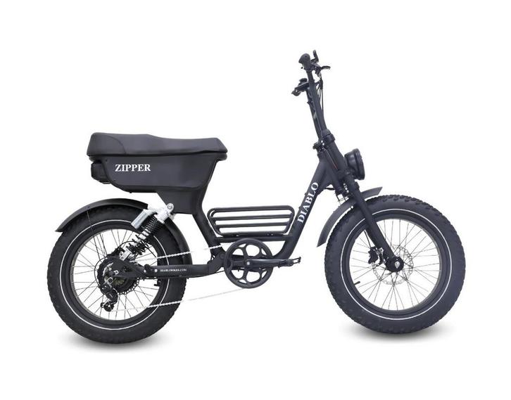 Diablo - Zipper- Fabike E-bike - Stoere Fatbike, Fietsen en Brommers, Elektrische fietsen, Nieuw, Overige merken, Minder dan 47 cm
