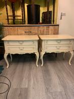 2 prachtige vintage brocante nachtkastjes kast, Ophalen, 55 tot 70 cm, Hout, 65 cm of meer