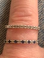 Elegante ringen set- witgoud, Sieraden, Tassen en Uiterlijk, Ringen, Ophalen, Zo goed als nieuw, 17 tot 18, Met edelsteen
