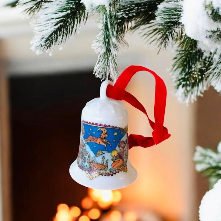 Hutschenreuther Kerstklokje 1979 Christmas in the Alps, Diversen, Kerst, Zo goed als nieuw, Ophalen of Verzenden