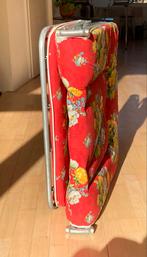 Vintage Vrolijk Ligbed - Inklapbaar, Ophalen of Verzenden, Gebruikt, Metaal, Inklapbaar