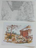 Borduurpatroon landschap schaap, schapen, Hobby en Vrije tijd, Borduren en Borduurmachines, Ophalen of Verzenden, Gebruikt, Handborduren