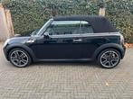 Mini 1.6 Cooper S Cabrio Automaat 2009 Zwart, Auto's, Mini, Zwart, 4 cilinders, Cabriolet, 4 stoelen
