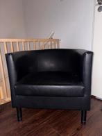 Stoel kunst leer zwart, Ophalen, Zwart, Leer, Eén