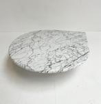 Massief Carrera marmeren salontafel, 1980's, Gebruikt, Ophalen of Verzenden, X, X