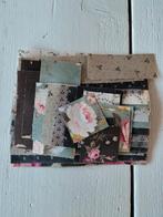 Stapeltje met mooi scraps en strookjes stof - quiltstof, Overige kleuren, Nieuw, Ophalen of Verzenden, 30 tot 120 cm