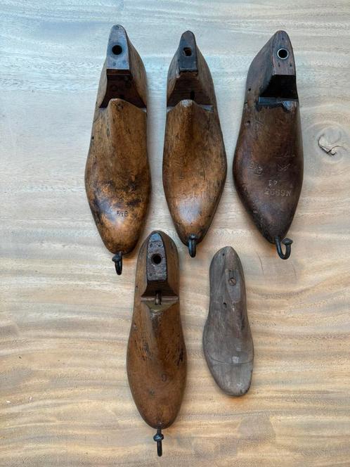 Set van 5 oude schoenleesten, Antiek en Kunst, Antiek | Gereedschap en Instrumenten, Ophalen of Verzenden