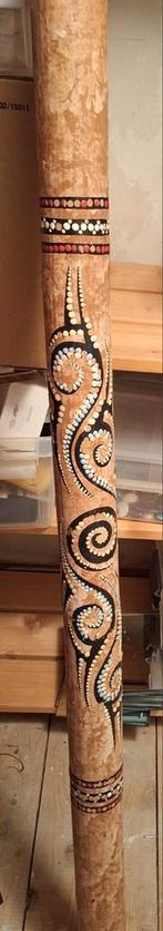 Houten didgeridoo met hoes – Handbeschilderd, Ophalen, Zo goed als nieuw