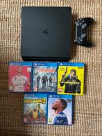 Playsation 4 Slim zwart 500GB + controller + topspellen, Spelcomputers en Games, Spelcomputers | Sony PlayStation 4, Ophalen of Verzenden