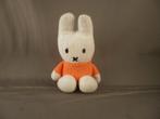 retro Nijntje wit oranje velours 11 cm gestikte x neus en, Ophalen of Verzenden, Zo goed als nieuw, Konijn