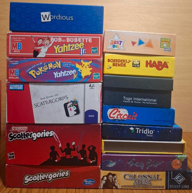 Collectie Wordious Scattergories Boerderij-Bende Circuit, Hobby en Vrije tijd, Gezelschapsspellen | Bordspellen, Gebruikt, Een of twee spelers