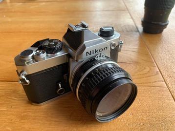 Mooie NikonFM camera met nikkor ai 2,0/50 lens 