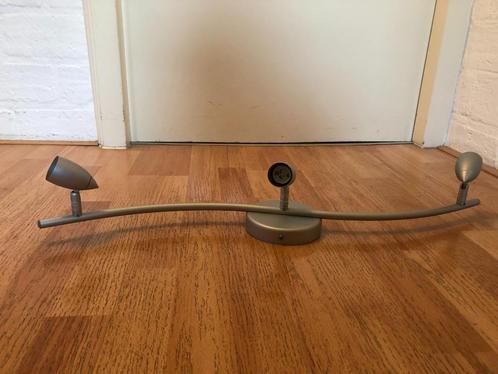 Plafondlamp met 3 lichtbronnen, kleur grijs (excl. lampjes), Huis en Inrichting, Lampen | Plafondlampen, Ophalen of Verzenden