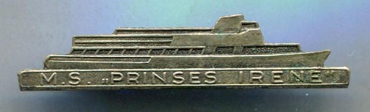 M.S. Prinses Irene zilverkl rondvaartboot broche ( U_306 ), Verzamelen, Speldjes, Pins en Buttons, Nieuw, Speldje of Pin, Transport