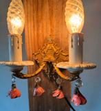 Vintage Hollywood Regency Wandlamp, Ophalen of Verzenden