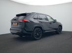 Toyota RAV4 2.5 Hybrid Black Edition (bj 2021, automaat), 12 maanden, Gebruikt, 4 cilinders, Leder en Stof