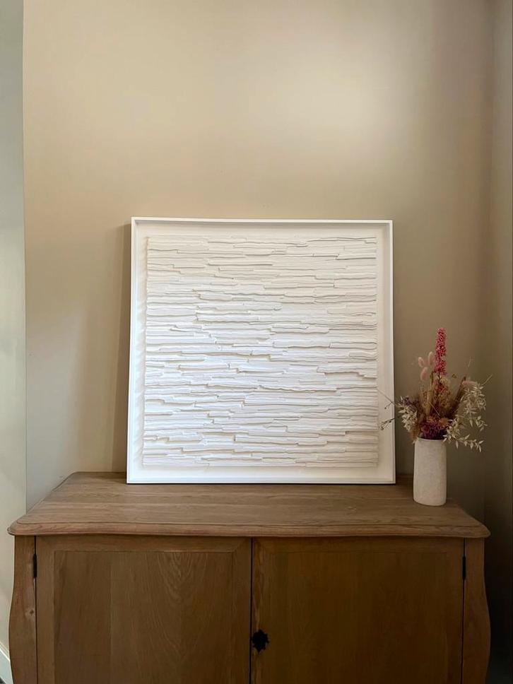Kunstwerk Guy Leclef 90x90cm, Antiek en Kunst, Kunst | Schilderijen | Modern, Ophalen
