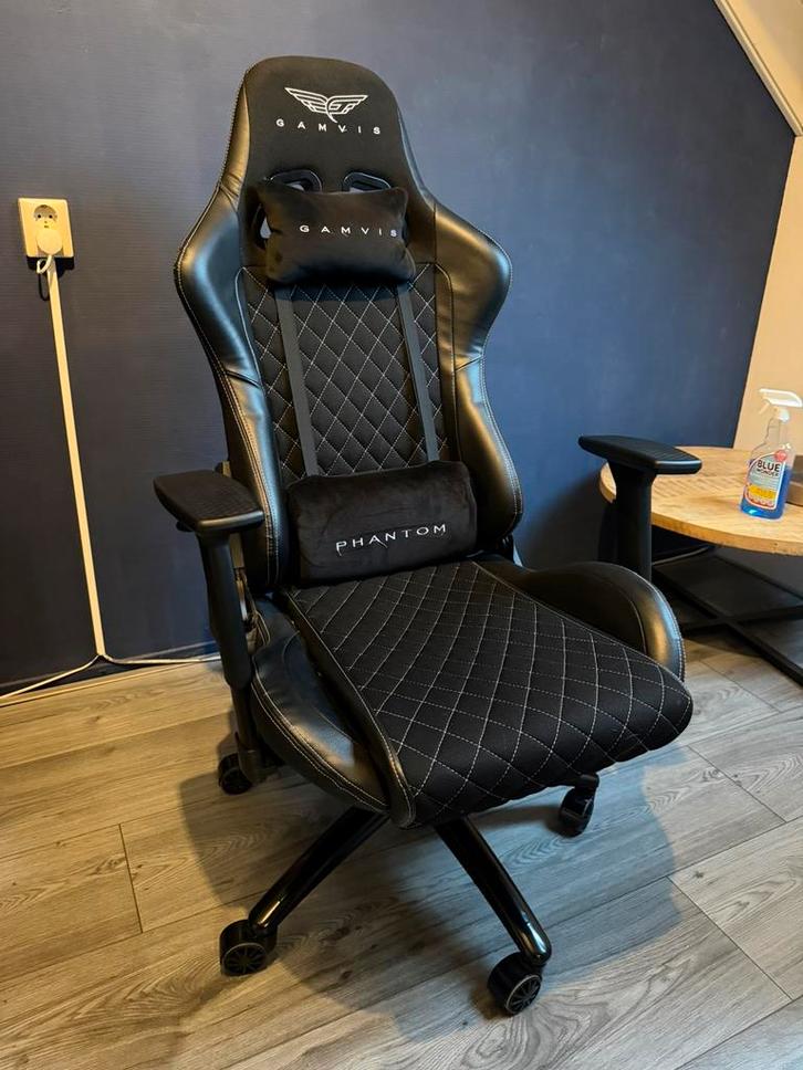 Gamvis Phantom Gaming Stoel Luxe & Comfort Zo goed als nieuw, Huis en Inrichting, Bureaustoelen, Zo goed als nieuw, Bureaustoel