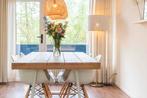 Witte staande lamp met messing poot Ikea, Huis en Inrichting, Ophalen, Zo goed als nieuw, 150 tot 200 cm